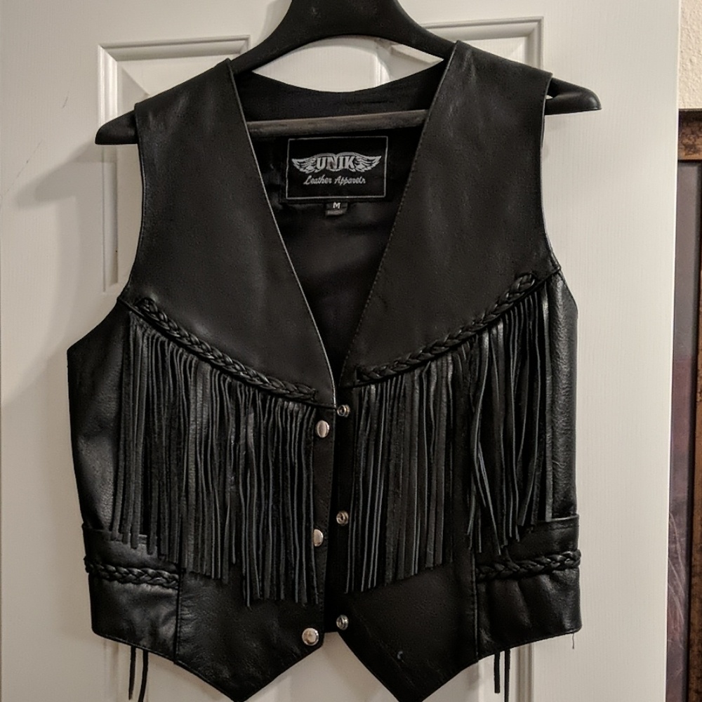 Leather vest